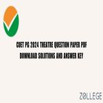 CUET PG 2024 Theatre Question Paper with Answer Key PDF
